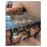 Grapevine Iron and Glass Coffee Table - Table Only
