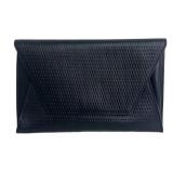 DB - Flynn Fergie Clutch - Black Lattice Leather