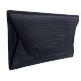 DB - Flynn Fergie Clutch - Black Lattice Leather