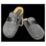 DB - JW Anderson Crystal-Embellished Suede Loafers - Size 37