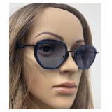 DB - Sabyasachi x Morgenthal Fredericks Prescription Sunglasses - Blue Frame, Mirrored Lenses