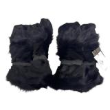 DB - Harricana Par Mariouche - Black Fox Paw Boot Covers