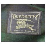 KH - Burberrys Navy Wool Cloak with Two-Button Neck Strap