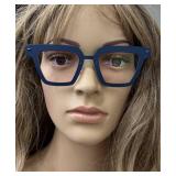 DB - Lindberg Blue Square-Frame Eyeglass Frames