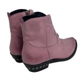 DB - Golden Goose Pink Leather Ankle Boots - Size 37 1/2