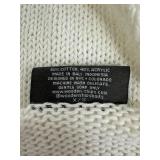 Wooden Ships Be Kind Knit Sweater - White, 50% Cotton 40% Acrylic - Bali Made