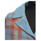 Vintage Andrew Stewart Wool Plaid Cape Jacket