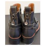 Coach Leather Moto Booties Size 7.5
