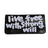Comme Des Garcons Live Free With Strong Will Wallet