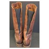 Vic Matie Brown Leather Boots Women