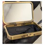 Dries Van Noten Black Leather Crossbody Purse
