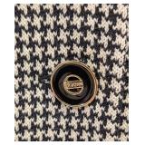 St. John Black and White Jacket and Skirt Set Size 14 / 16