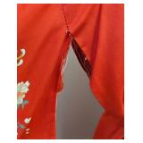 Vintage Silk Kimono Floral Robe