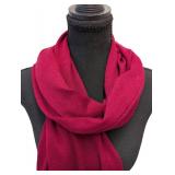 Bajra Cashmere Scarf Cranberry