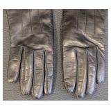 Coach Black Leather Cashmere Lined Women