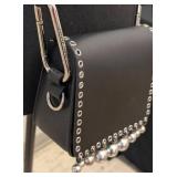 Isabel Marant Calibar Black Leather Messenger Bag