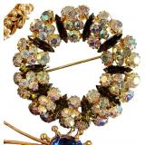 Vintage Costume Jewelry Bracelet, Earrings & Brooches (Lot of 6)