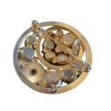 Vintage 1960s D&E Juliana Easter Egg Cabochon Rhinestone Brooch