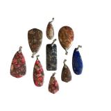 Assorted Jasper Pendants (9 Pieces)