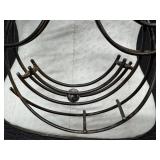 Modernist Statement Necklace Handcrafted Wire Circle Design