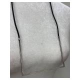 Sterling Silver Geometric Necklace Max