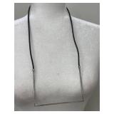 Sterling Silver Geometric Necklace Max