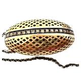 Sterling & 18K Mesh Pendant Necklace