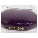 Lulu Guinness Purple Perspex Lips Clutch