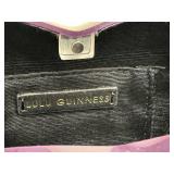 Lulu Guinness Purple Perspex Lips Clutch