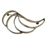 Vintage Mexico Sterling Silver Modernist Brooch