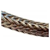 Cable Design Necklace 16in Unmarked