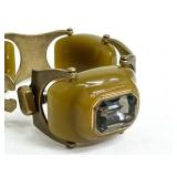 Vintage Fabrice Paris Panel Link Bracelet