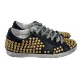 Golden Goose Superstar DB Studded Leather Sneakers Size 37