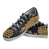 Golden Goose Superstar DB Studded Leather Sneakers Size 37