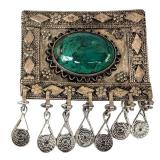 Vintage Sterling Eilat Stone Brooch Pin