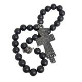 Deakin & Francis Sterling Silver King Arthur Cross Prayer Beads Chotki