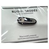 Macon & Lesquoy Bijoux Brodes Hand Embroidered Jewels (Lot of 3)