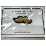 Macon & Lesquoy Bijoux Brodes Hand Embroidered Jewels (Lot of 3)