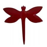 Dragonfly Brooch Red
