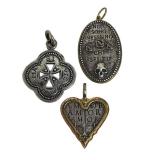 Religious Charm Pendants (Lot of 3)