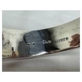 Vintage Mexican Sterling Silver Onyx Bracelet