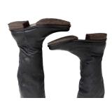 Dusica Sacks Italian Leather Knee High Boots Size 37.5