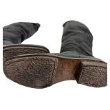 Dusica Sacks Italian Leather Knee High Boots Size 37.5