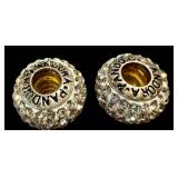 Pandora Sterling Silver Crystal Charms (Lot of 2)