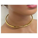 Alexis Bittar Thin Collar Necklace 14K Gold-Plated Brass