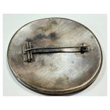 Silver Brooch - Hallmarked Bmf Pierced