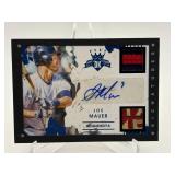2016 Panini Diamond Kings Joe Mauer Autograph Jersey Patch Card 1/1 TRULY ONE OF A KIND, RARE ORIGINAL Minnesota Twins Legend