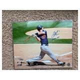 Joe Mauer Autograph Picture Rare Inscription 2009 AL MVP, Officially Licensed MLB and Twins Picture