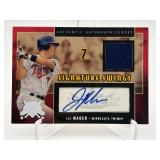 2005 Fleer National Pastime MLB Autograph Game Used Jersey Card Joe Mauer, Serial #