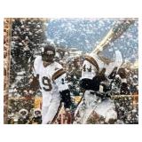 Chuck Foreman Minnesota Vikings Winter Game Picture 8x10, Amazing Color and Contrast With the Snow, Great for Office Wall or Man Cave